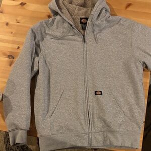 Dickies Heather Gray Sherpa-Lined Hoodie